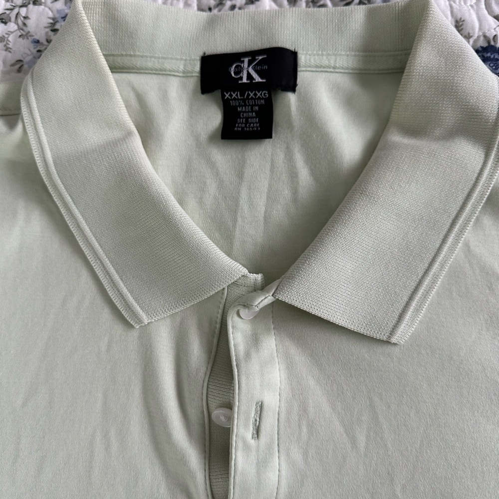 Calvin Klein Green Polo Shirt - Picture 2 of 3